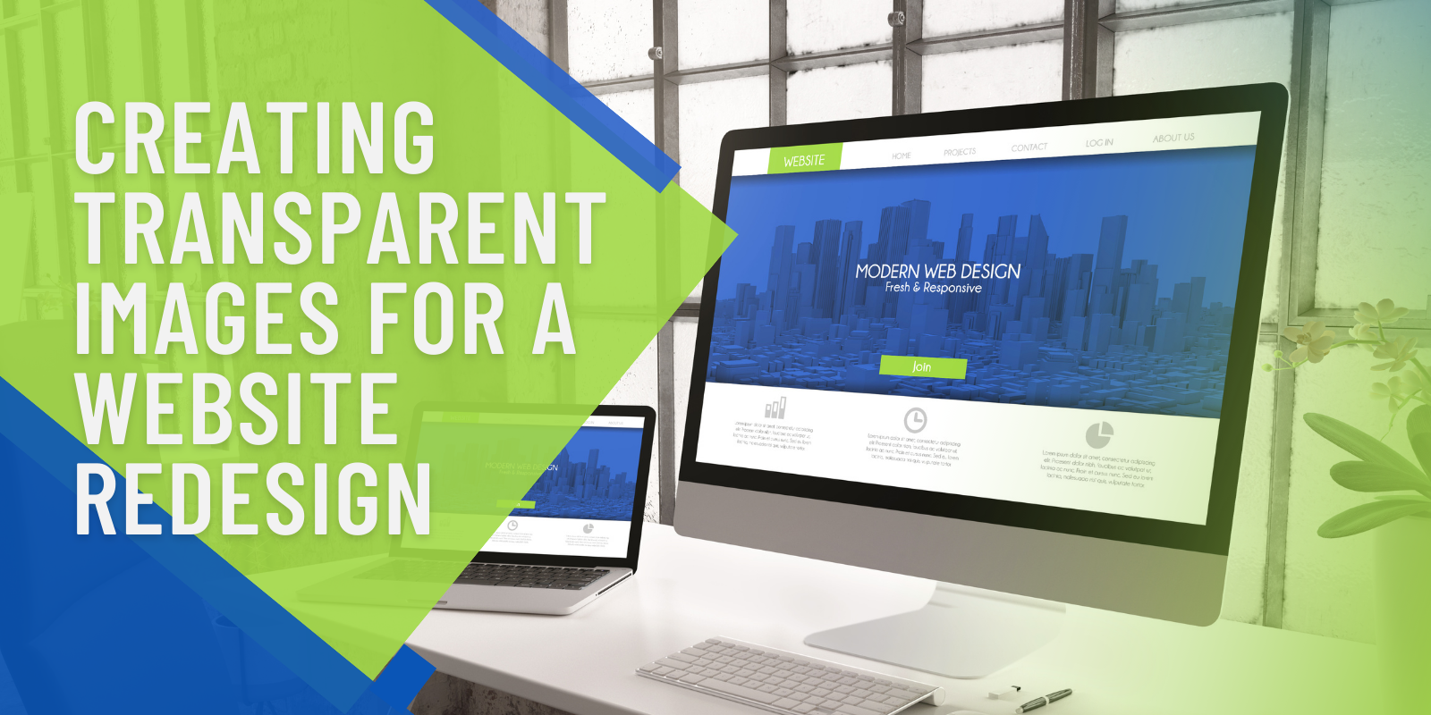 Creating Transparent Images for a Website Redesign